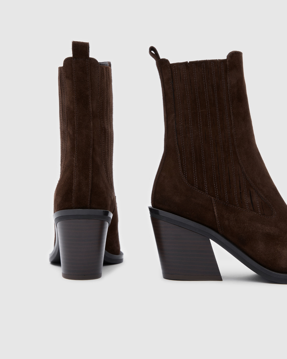 Siena Western High Bitter Brown Suede