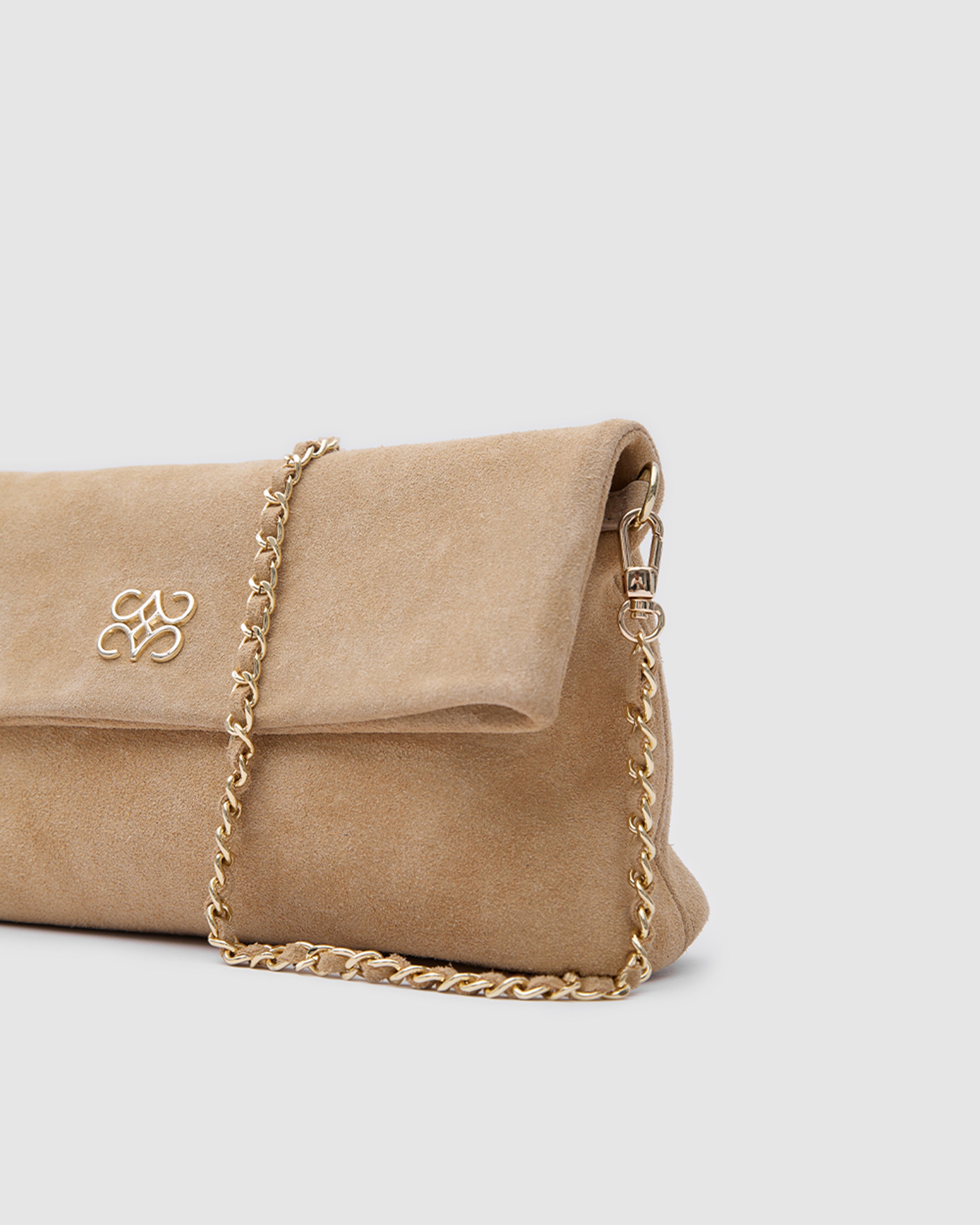 Ira Clutch Biscuit Suede (Pre-Order)