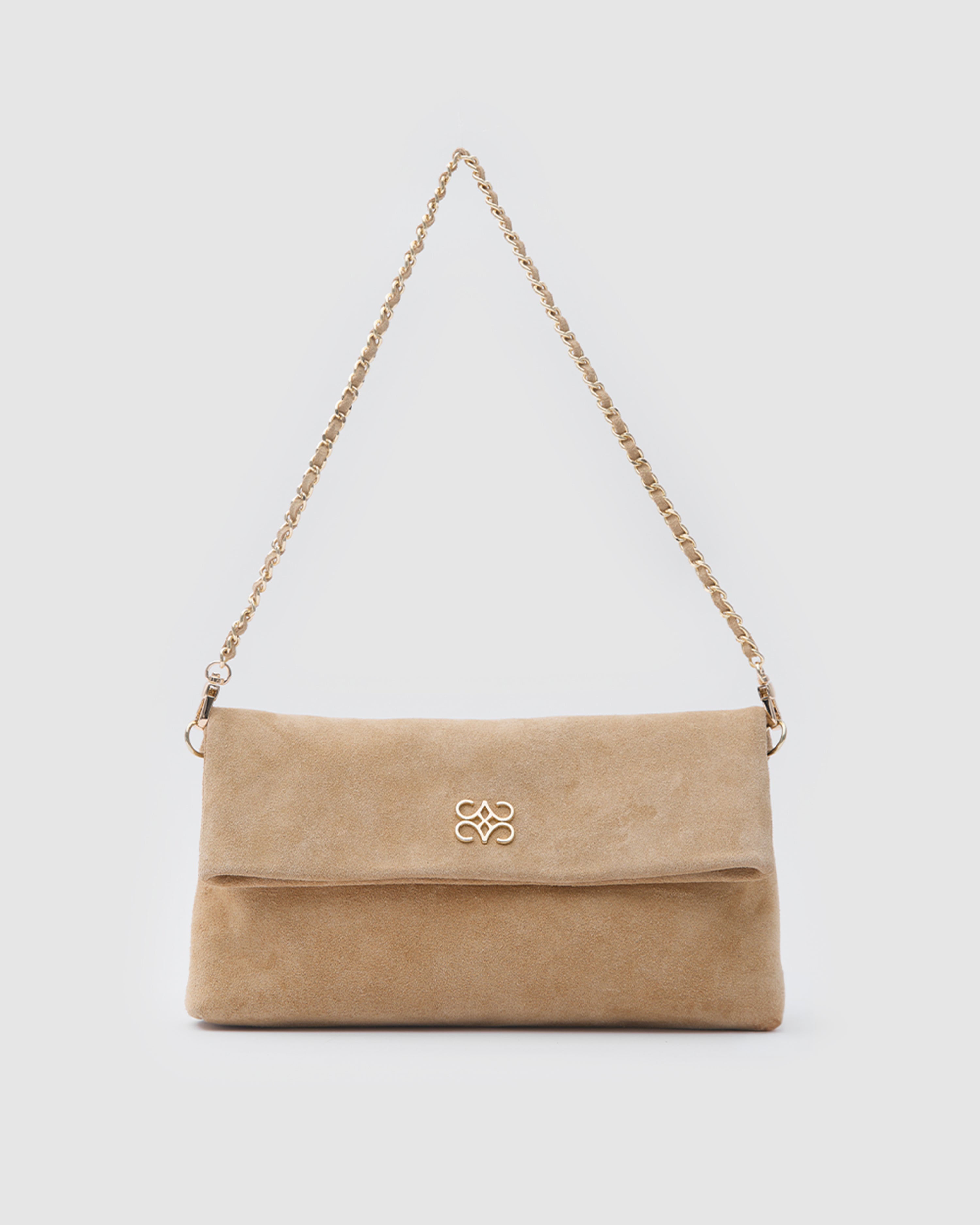 Ira Clutch Biscuit Suede (Pre-Order)