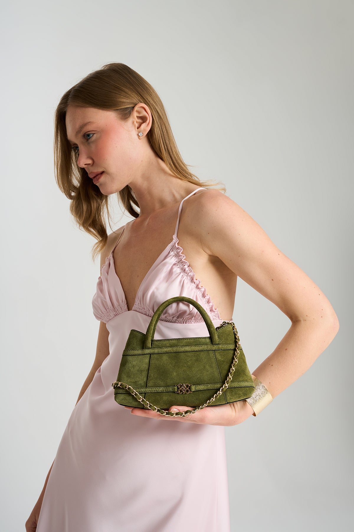 Luna Matcha Suede