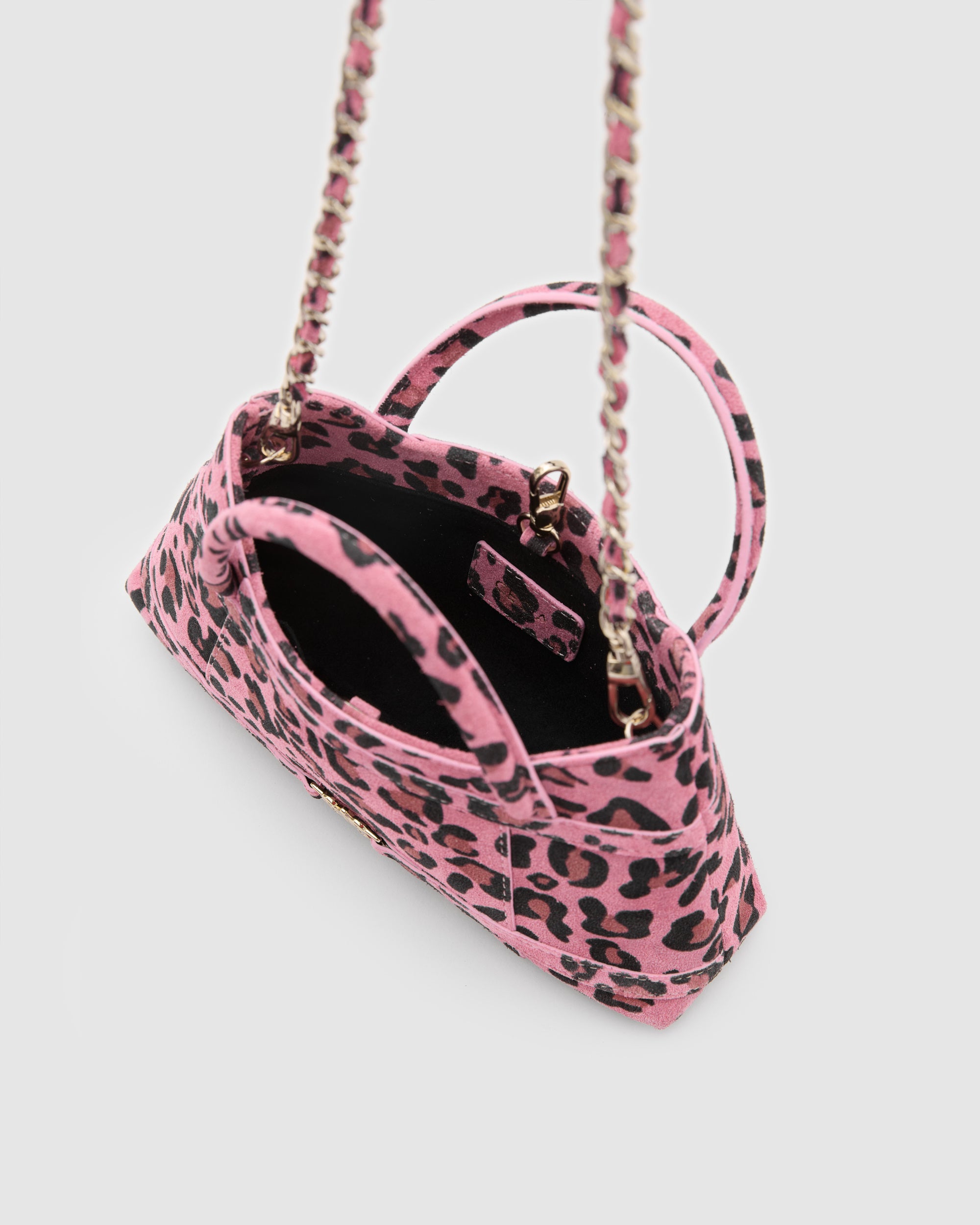 Luna Pink Leopard Suede