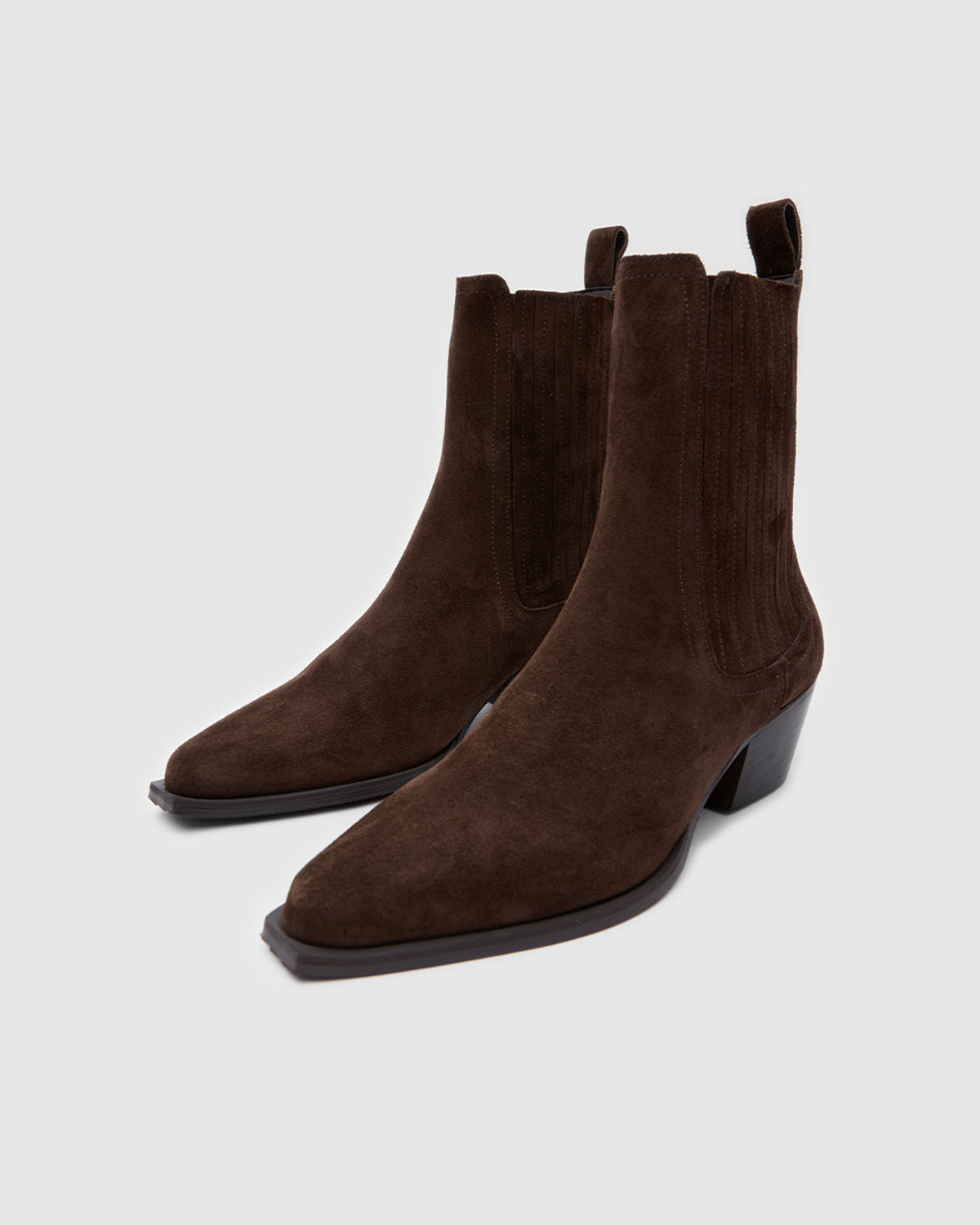 Siena Western Low Bitter Brown Suede