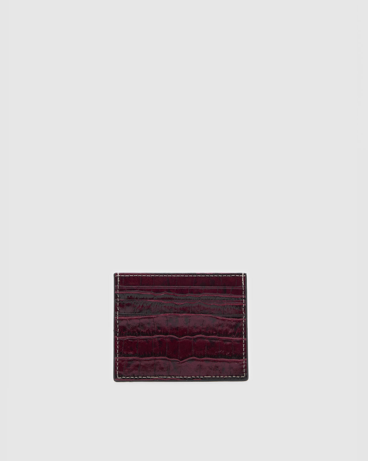 Cardholder Croco Burgundy