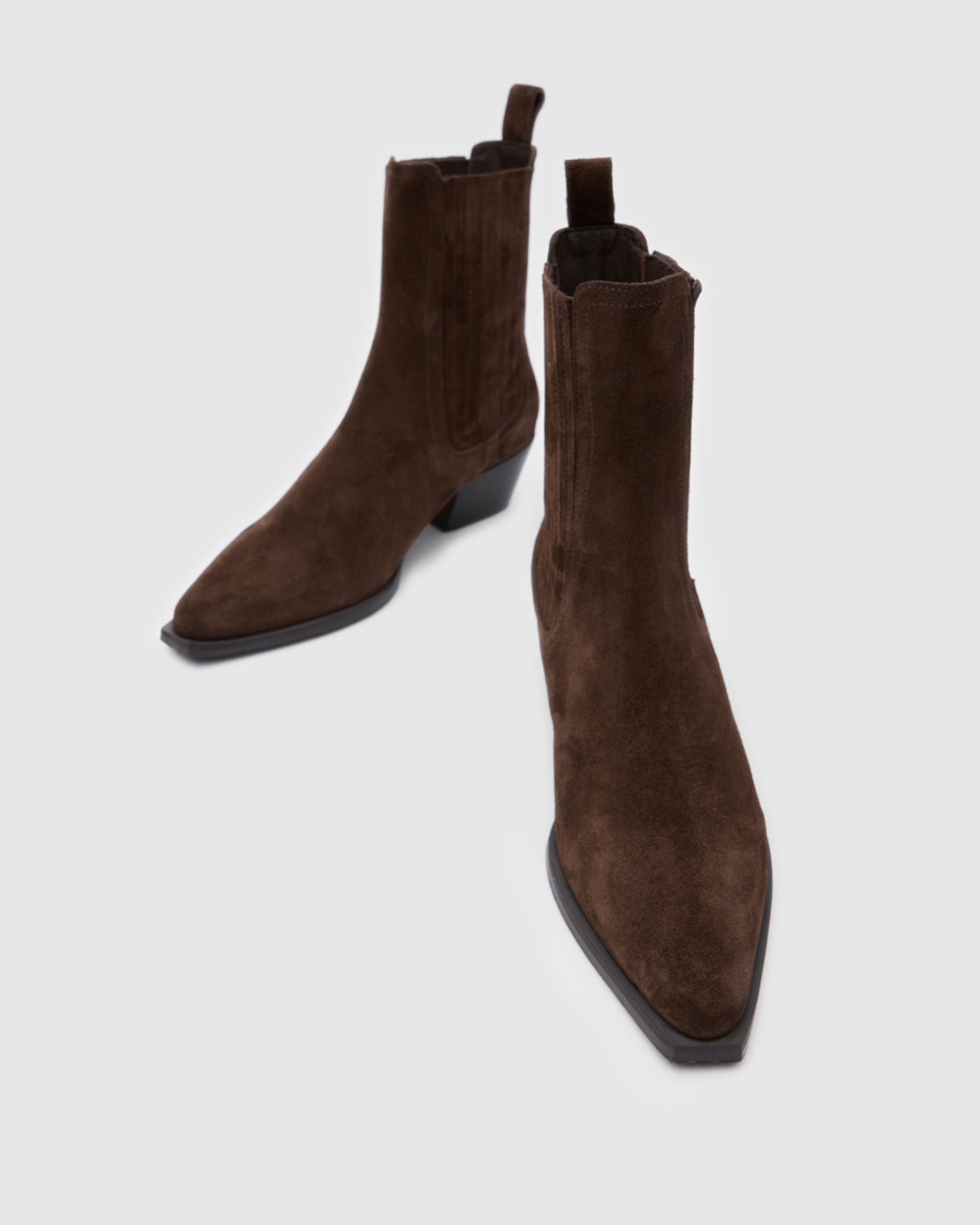 Siena Western Low Bitter Brown Suede