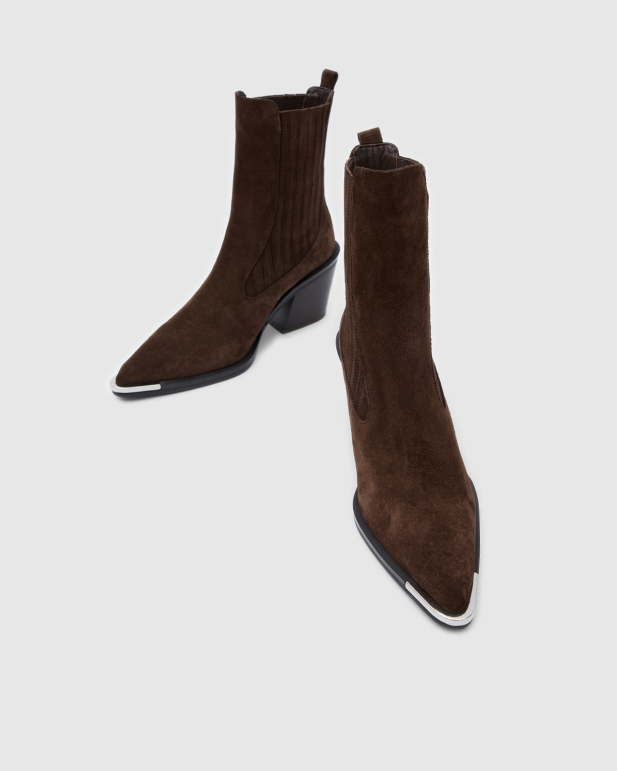 Siena Western High Bitter Brown Suede