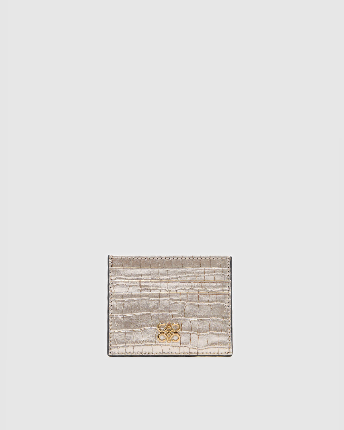 Cardholder Croco Light Gold