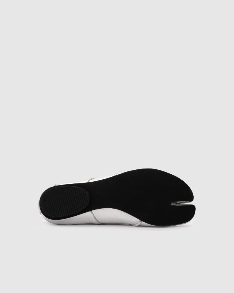 Tabi Ballet Flats Silver
