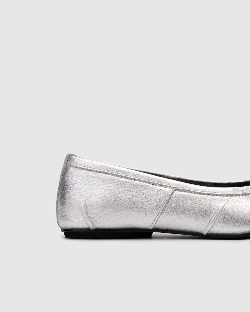 Tabi Ballet Flats Silver