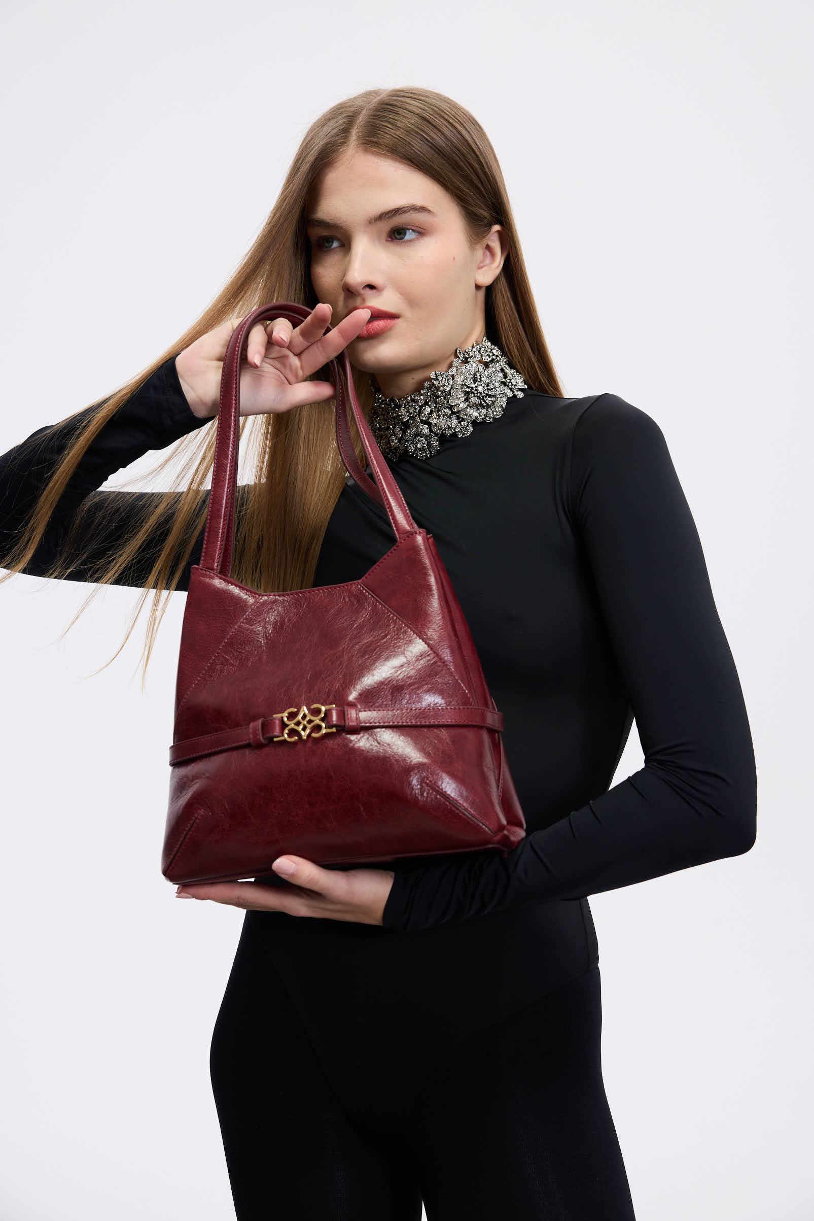 ARIES TOTE Burgundy