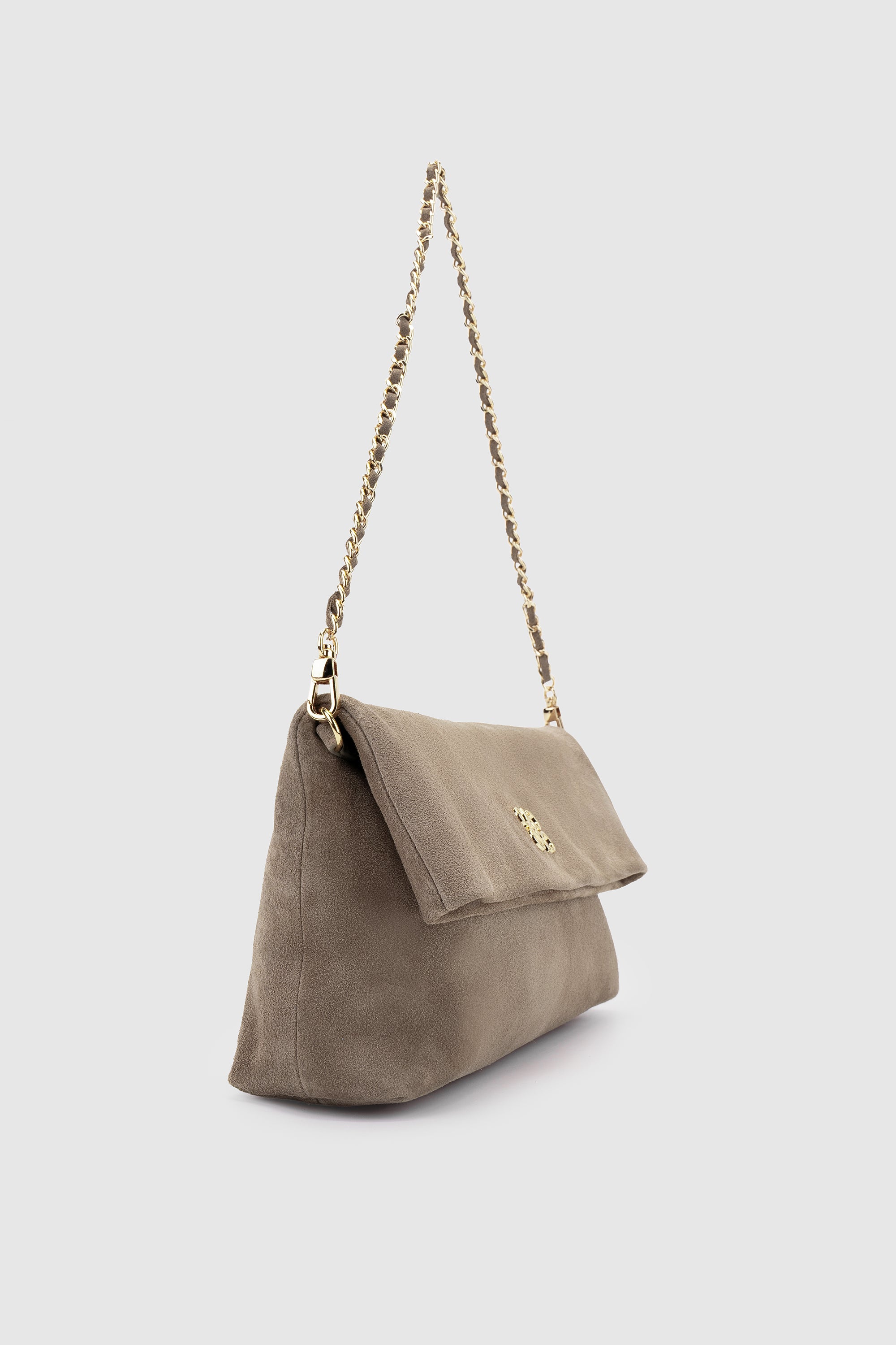 IRA CLUTCH SAND SUEDE