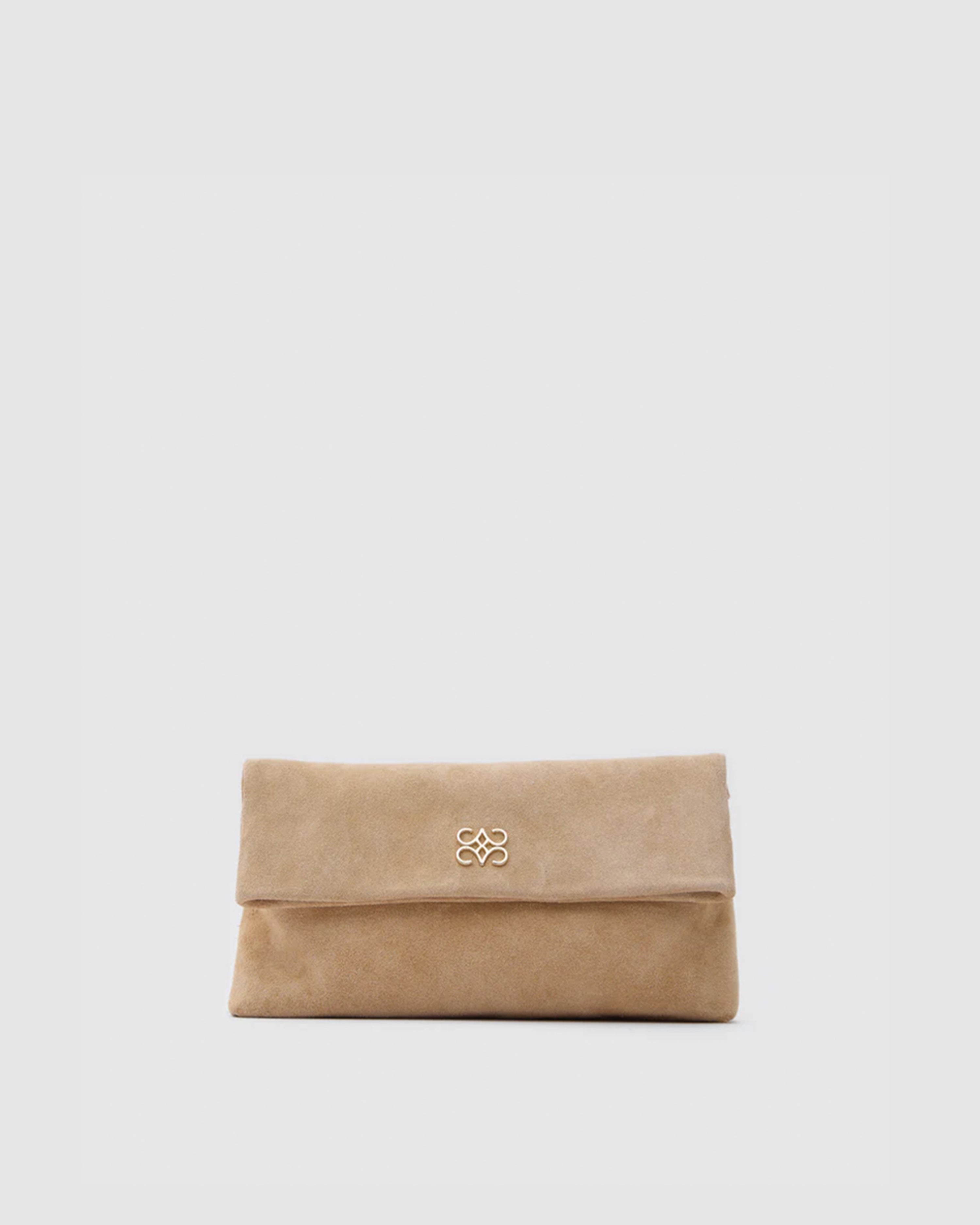 Ira Clutch Biscuit Suede (Pre-Order)