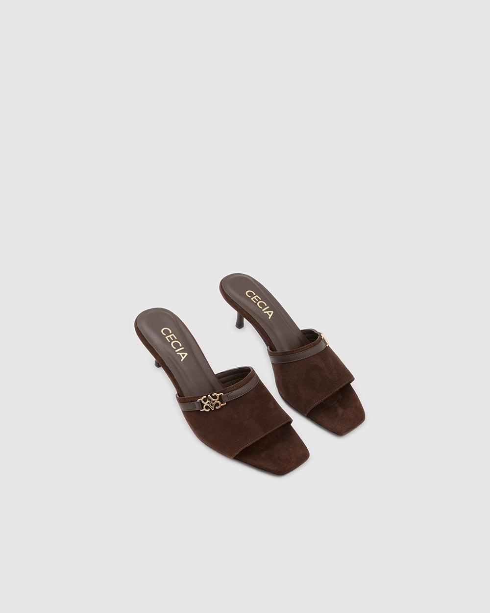 Isla Kitten Heels Bitter Brown Suede
