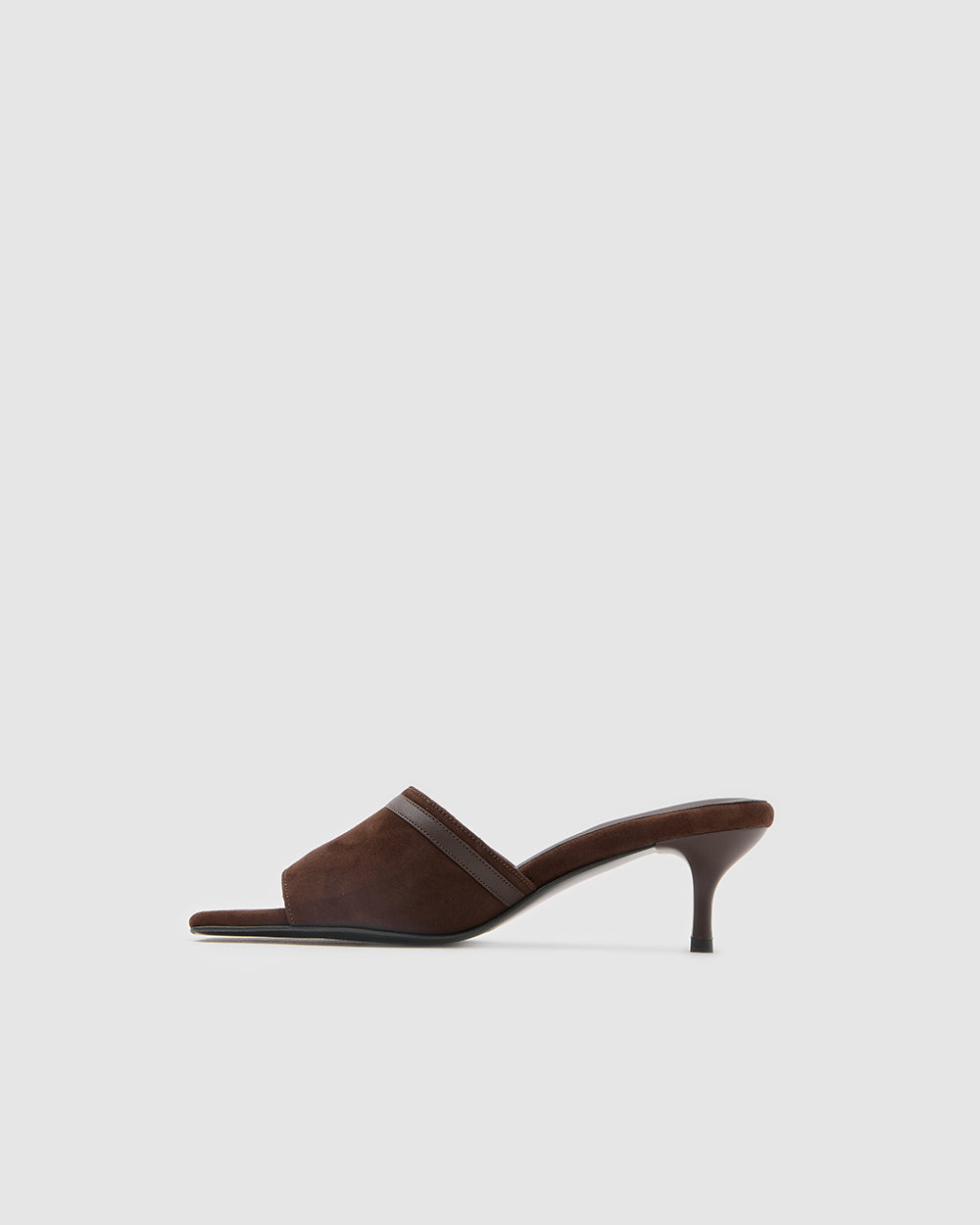 Isla Kitten Heels Bitter Brown Suede