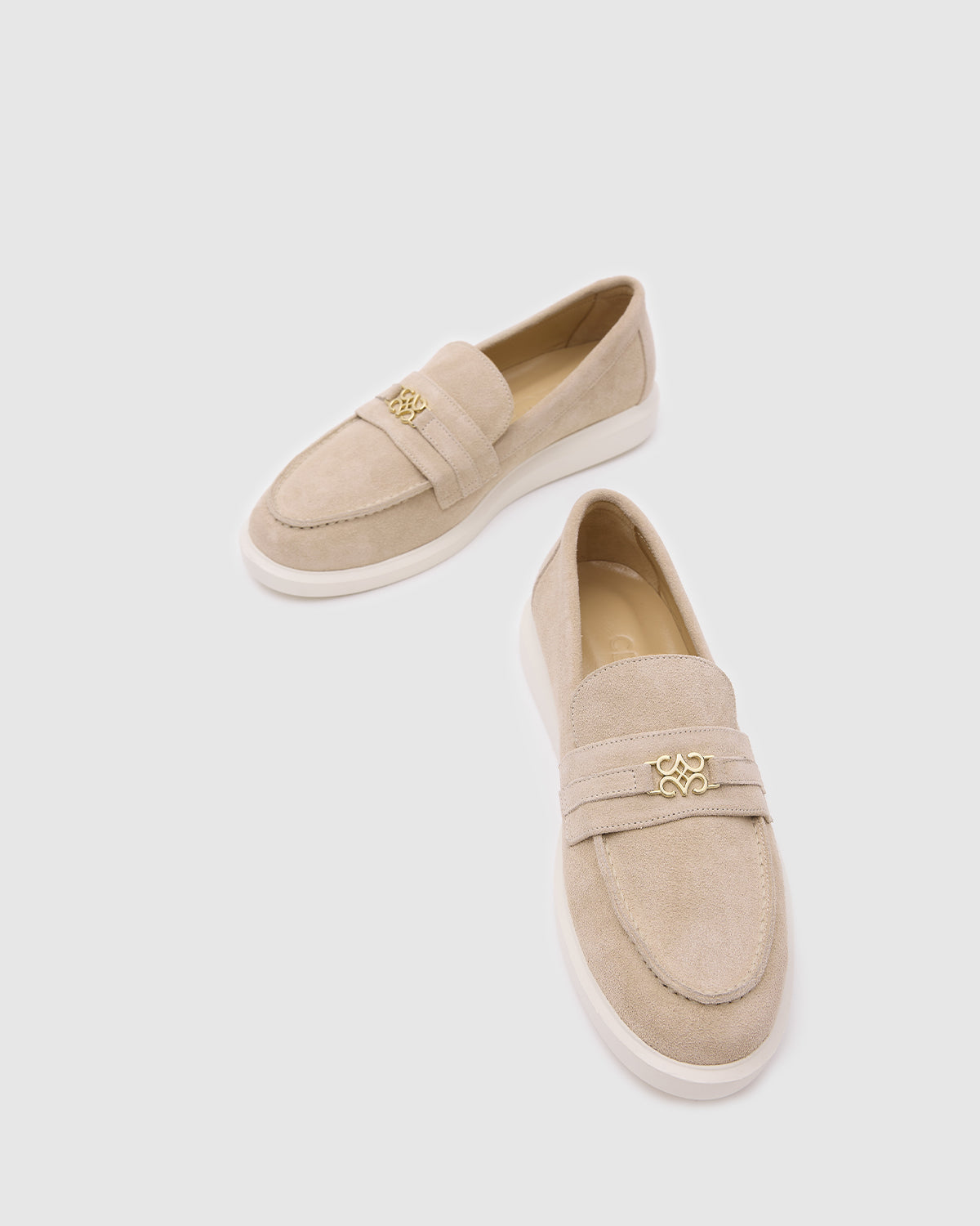 Lia Loafers Beige Suede