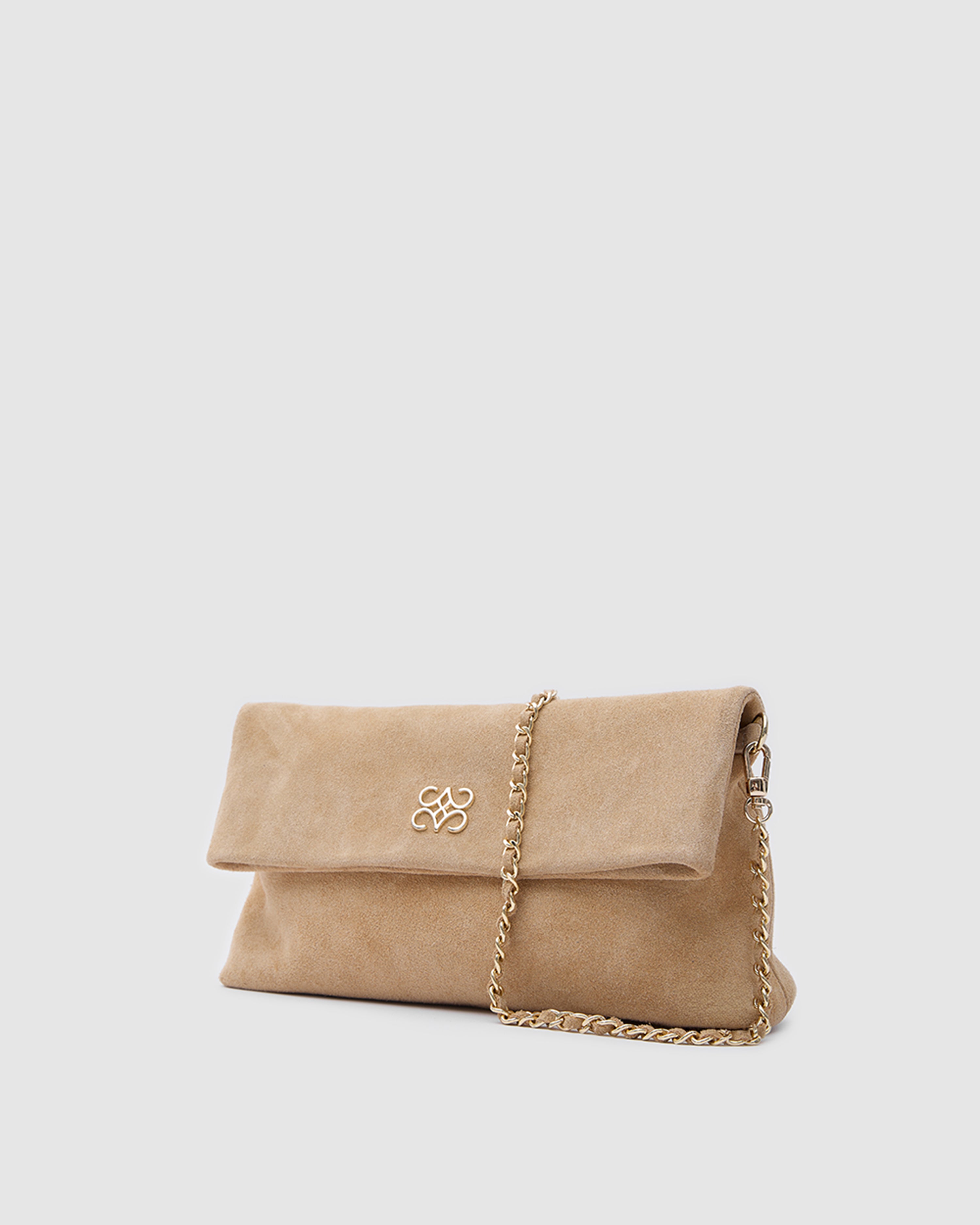 Ira Clutch Biscuit Suede (Pre-Order)