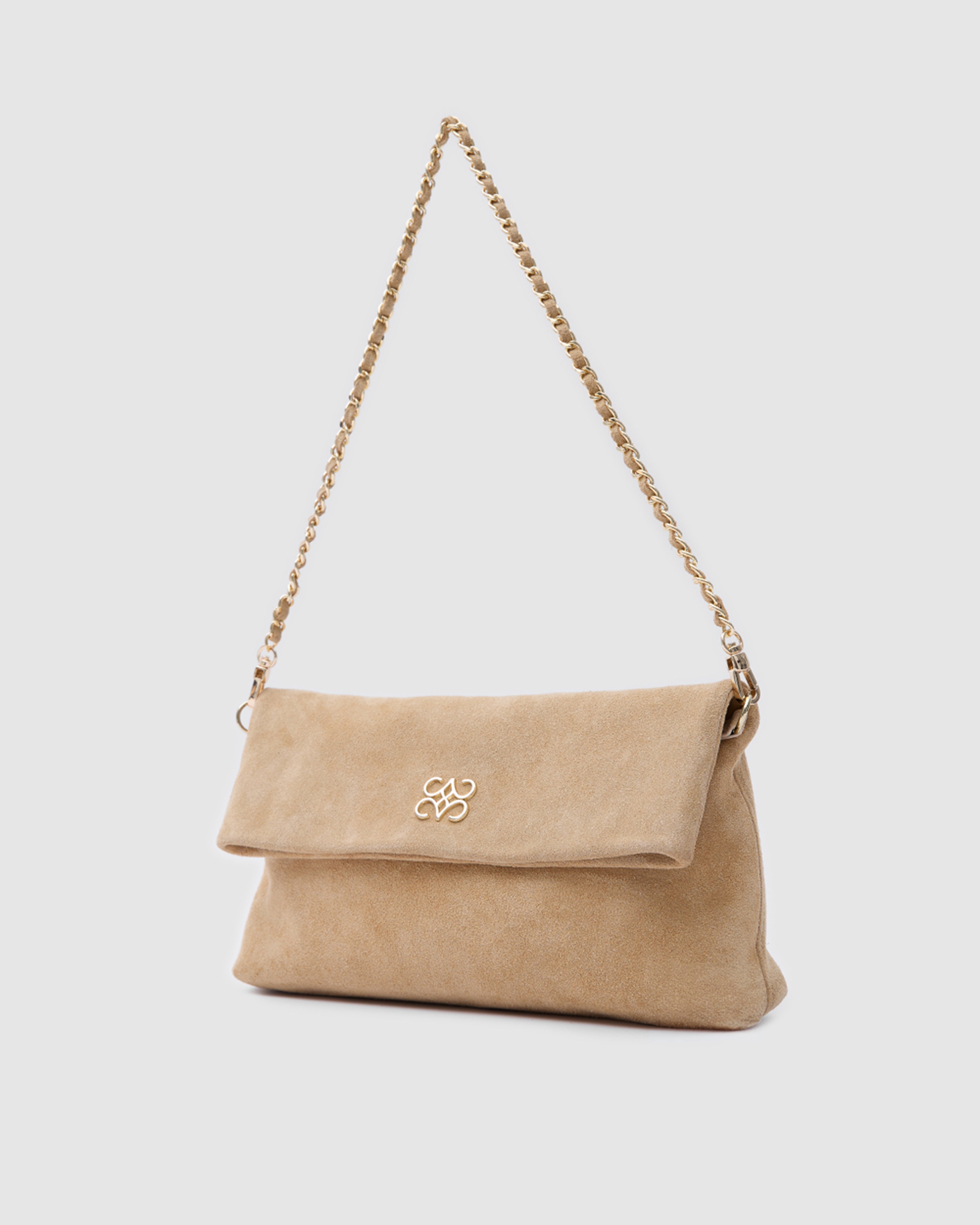 Ira Clutch Biscuit Suede (Pre-Order)