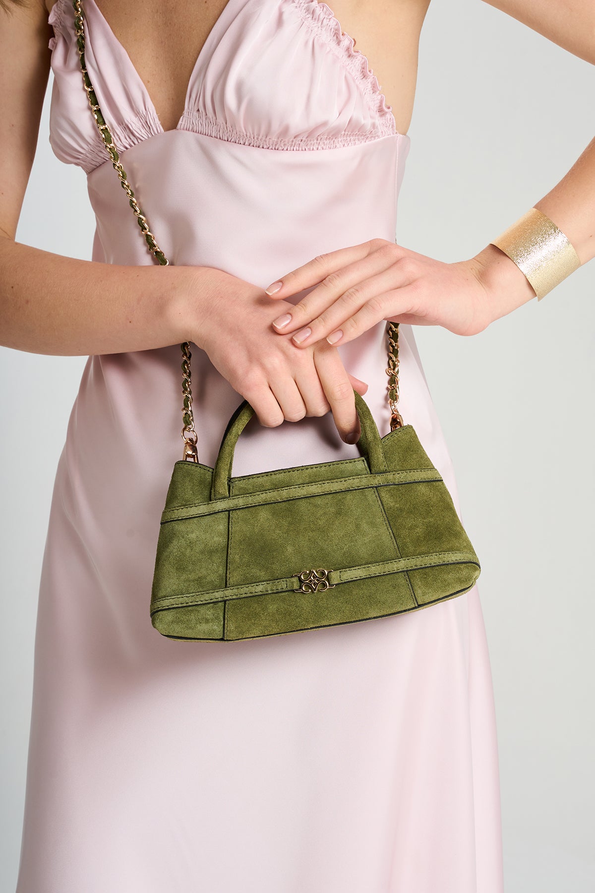 Luna Matcha Suede