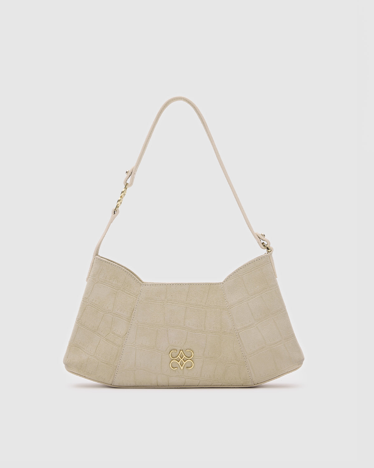 Aries Beige Croc Suede