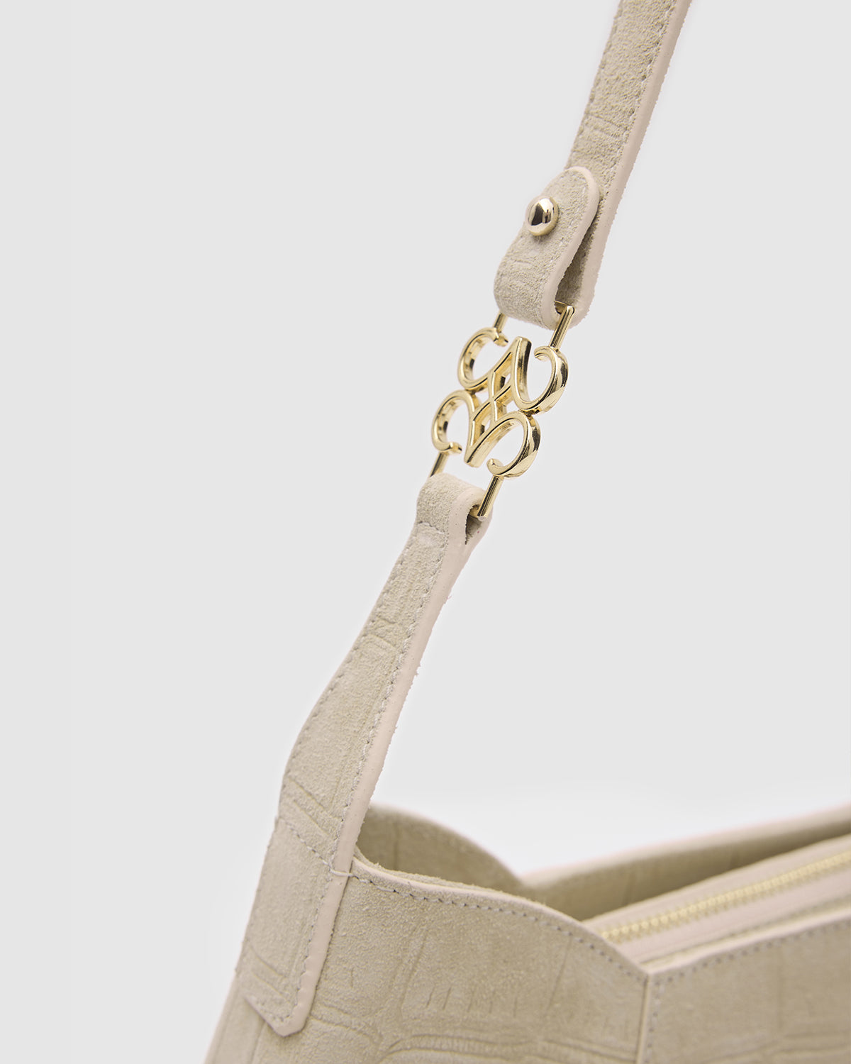 Aries Beige Croc Suede