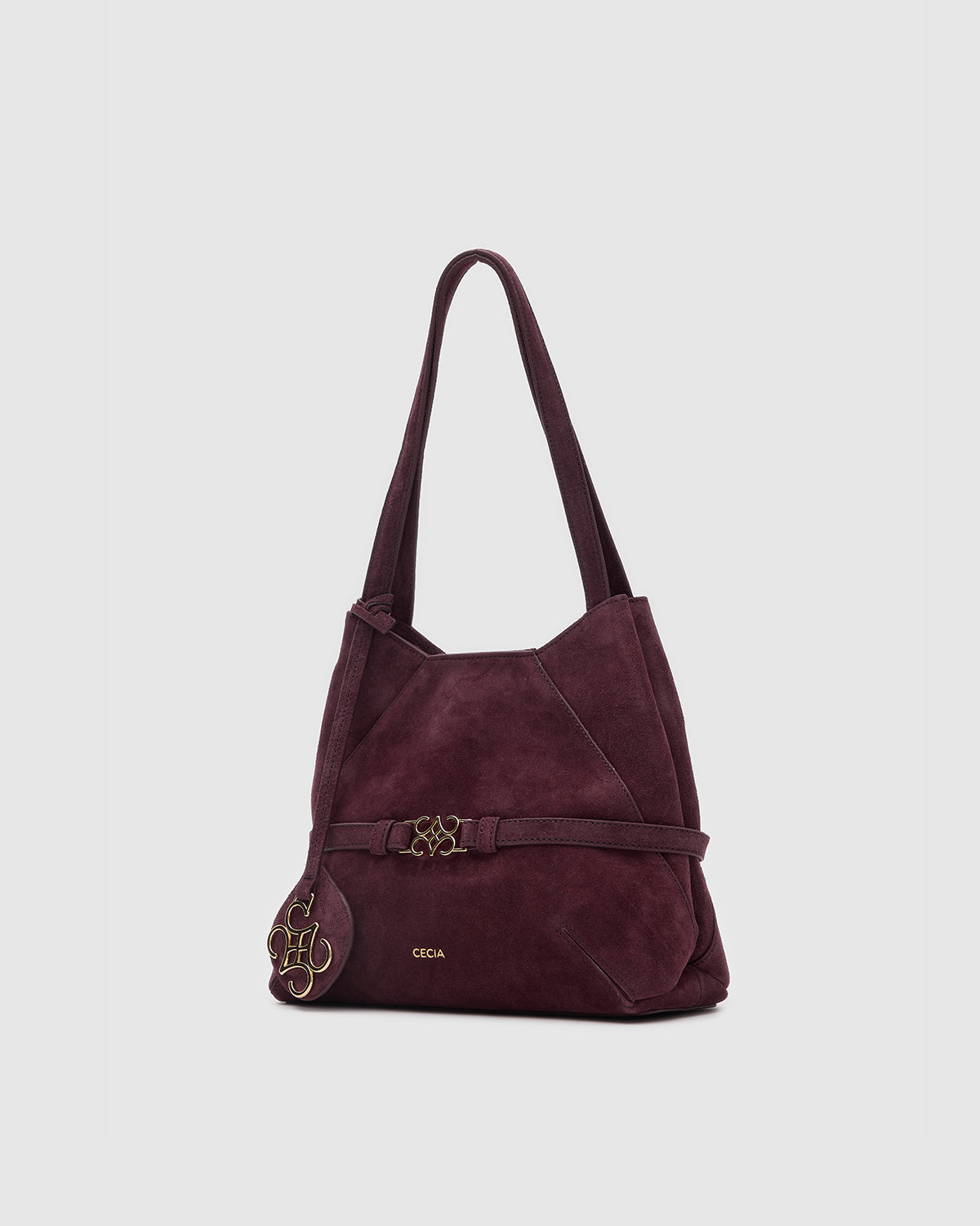 ARIES TOTE Merlot Süet