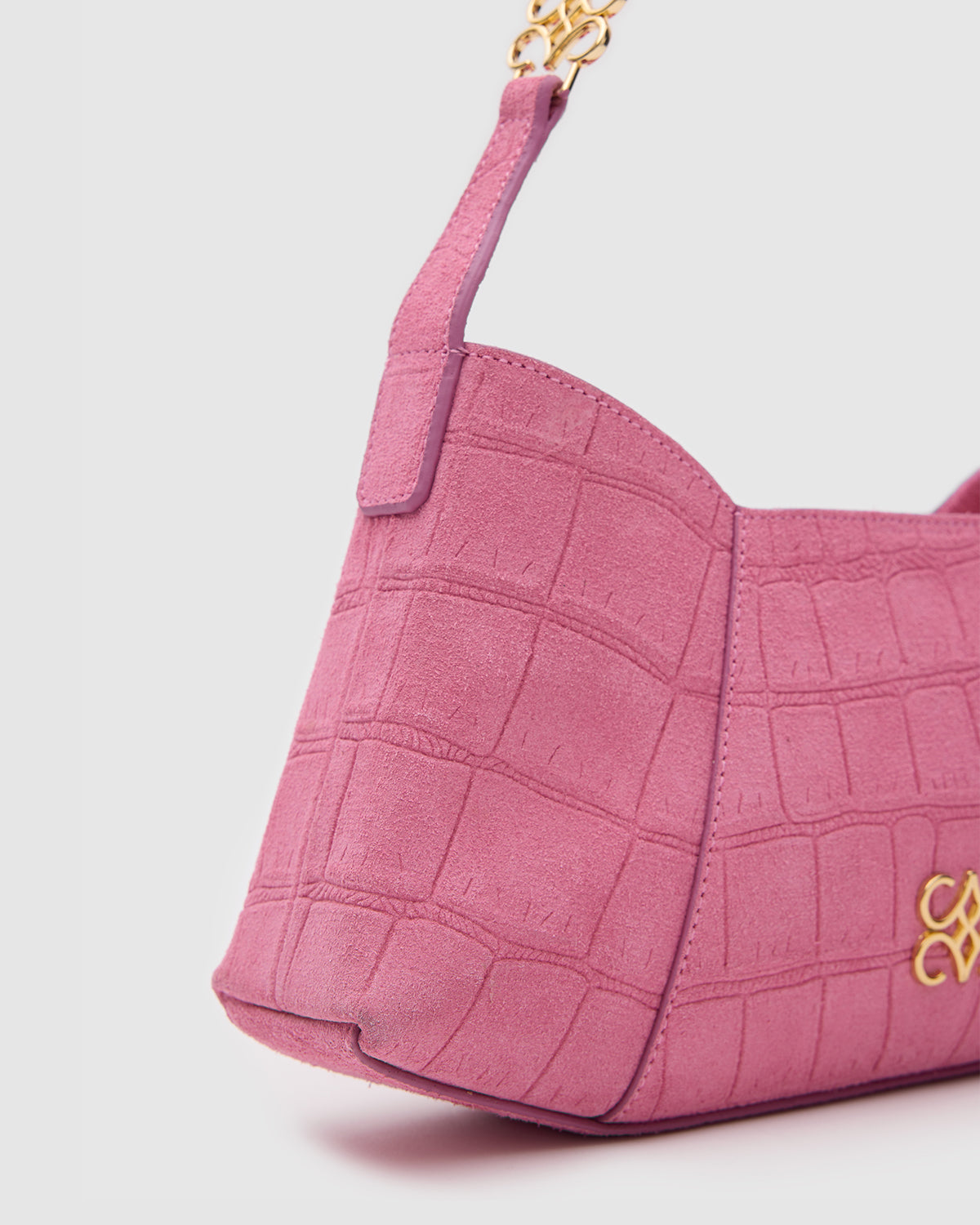 Aries Pink Croc Suede