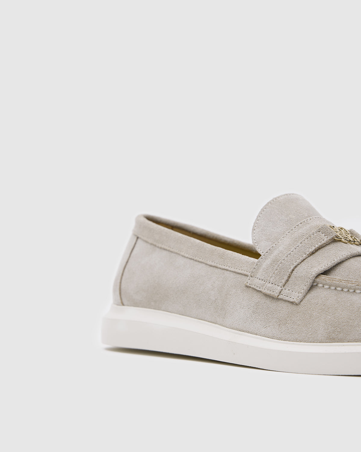 Lia Loafers Stone Suede