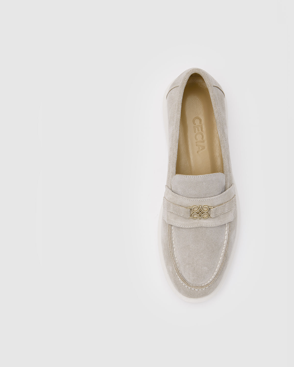 Lia Loafers Stone Suede