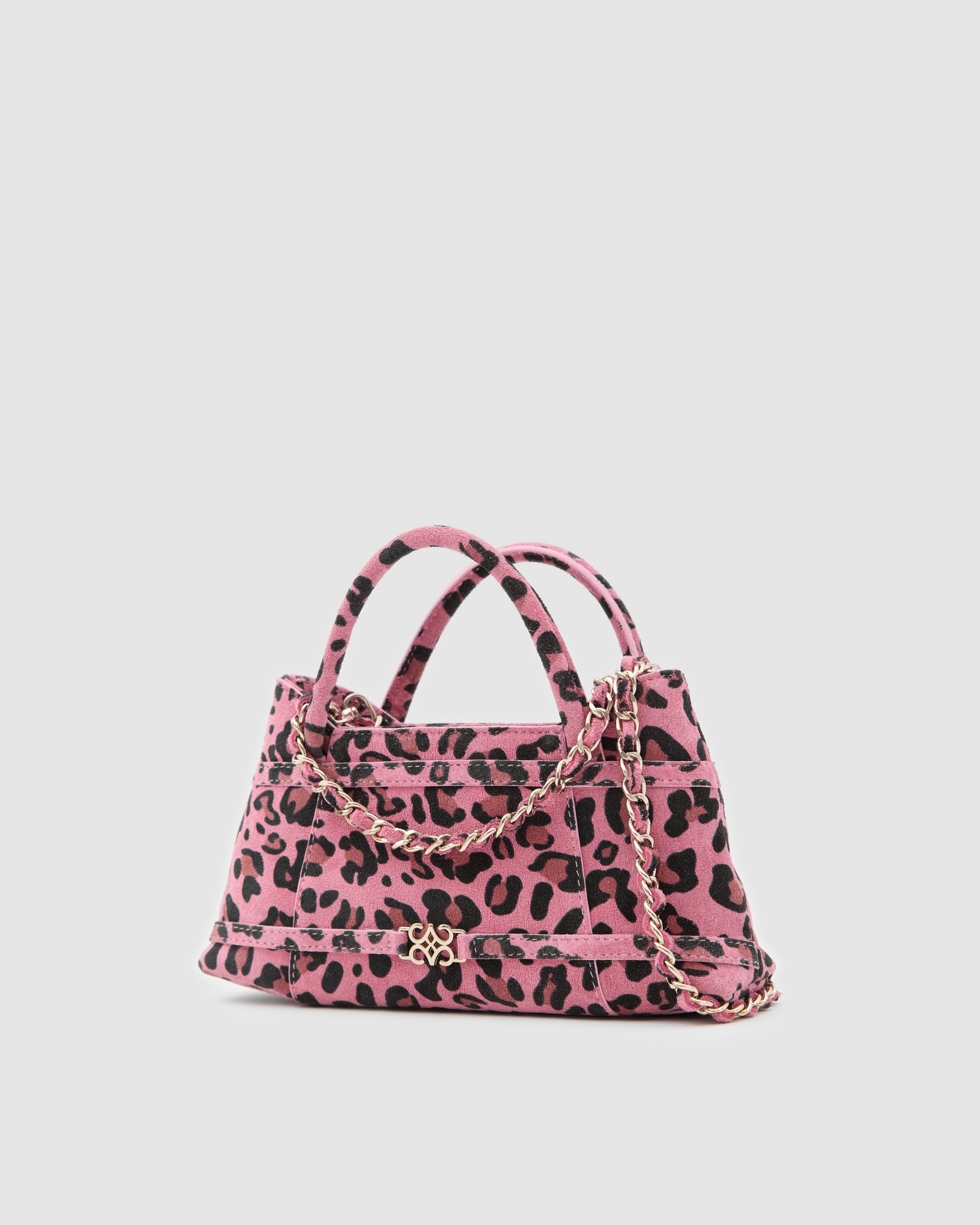 Luna Pink Leopard Suede