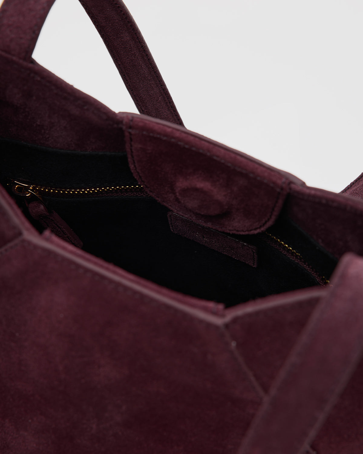 ARIES TOTE Merlot Süet