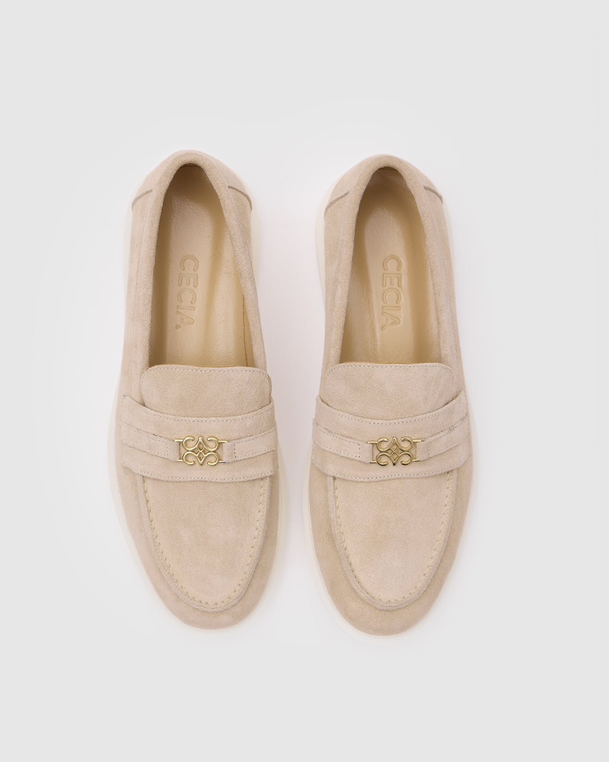 Lia Loafers Beige Suede