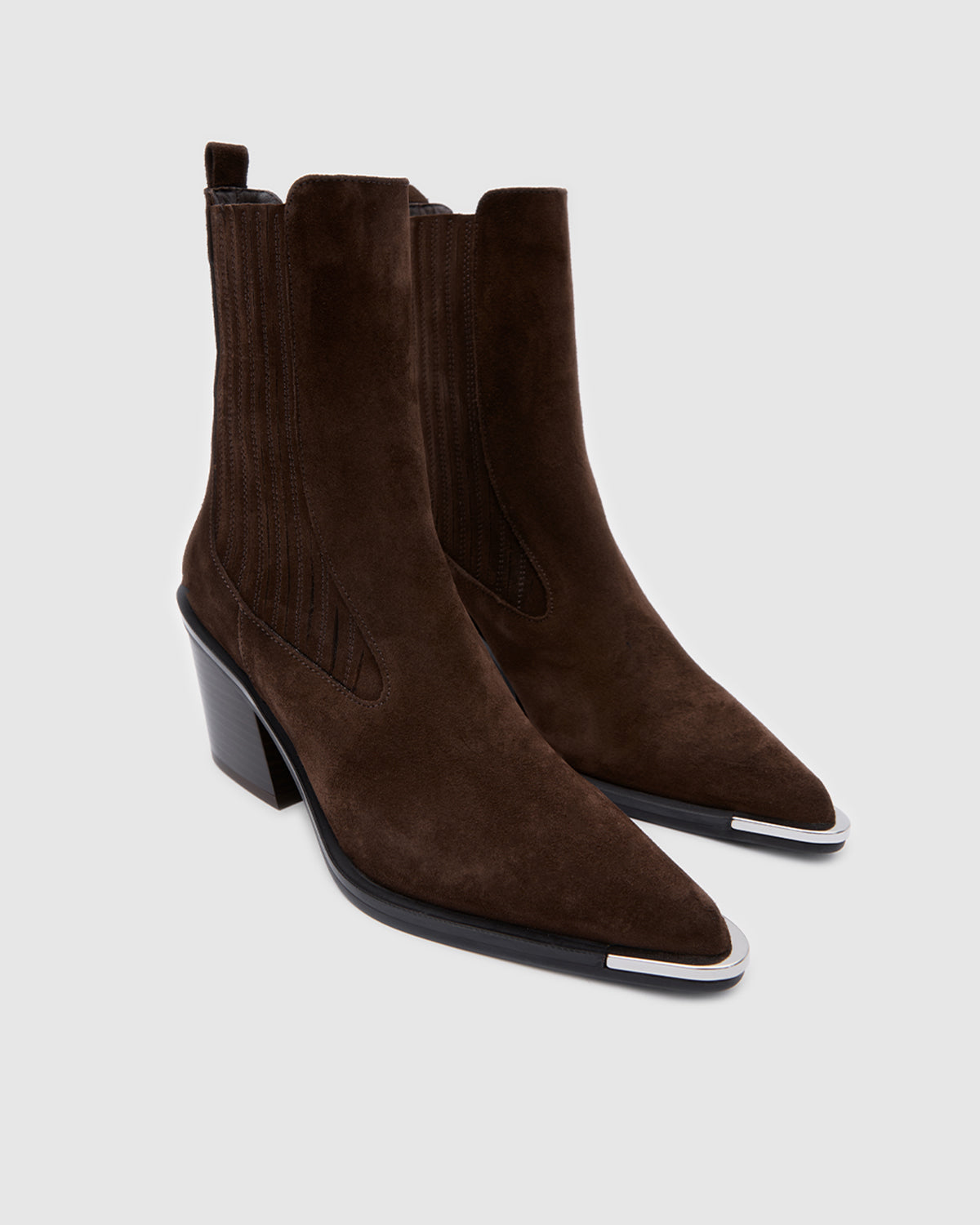 Siena Western High Bitter Brown Suede