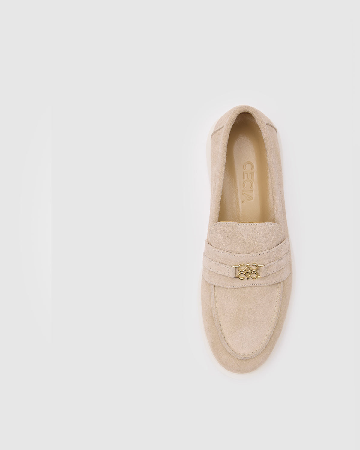 Lia Loafers Beige Suede