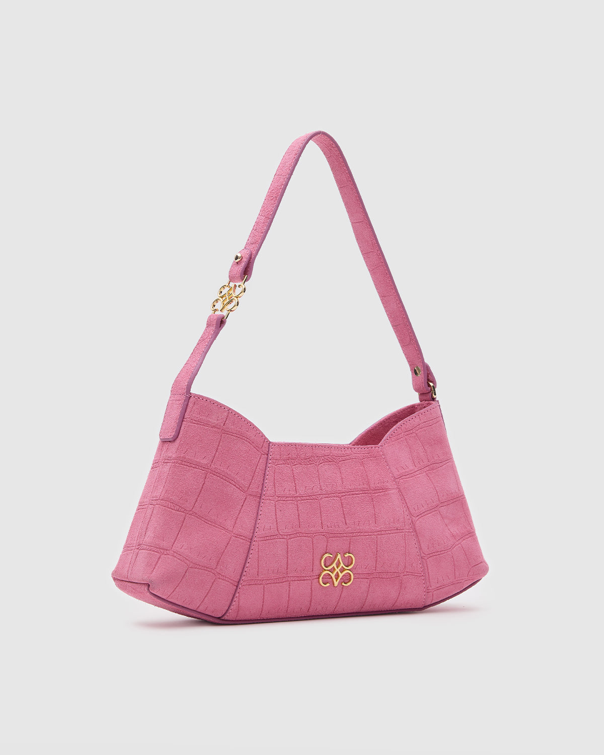 Aries Pink Croc Suede