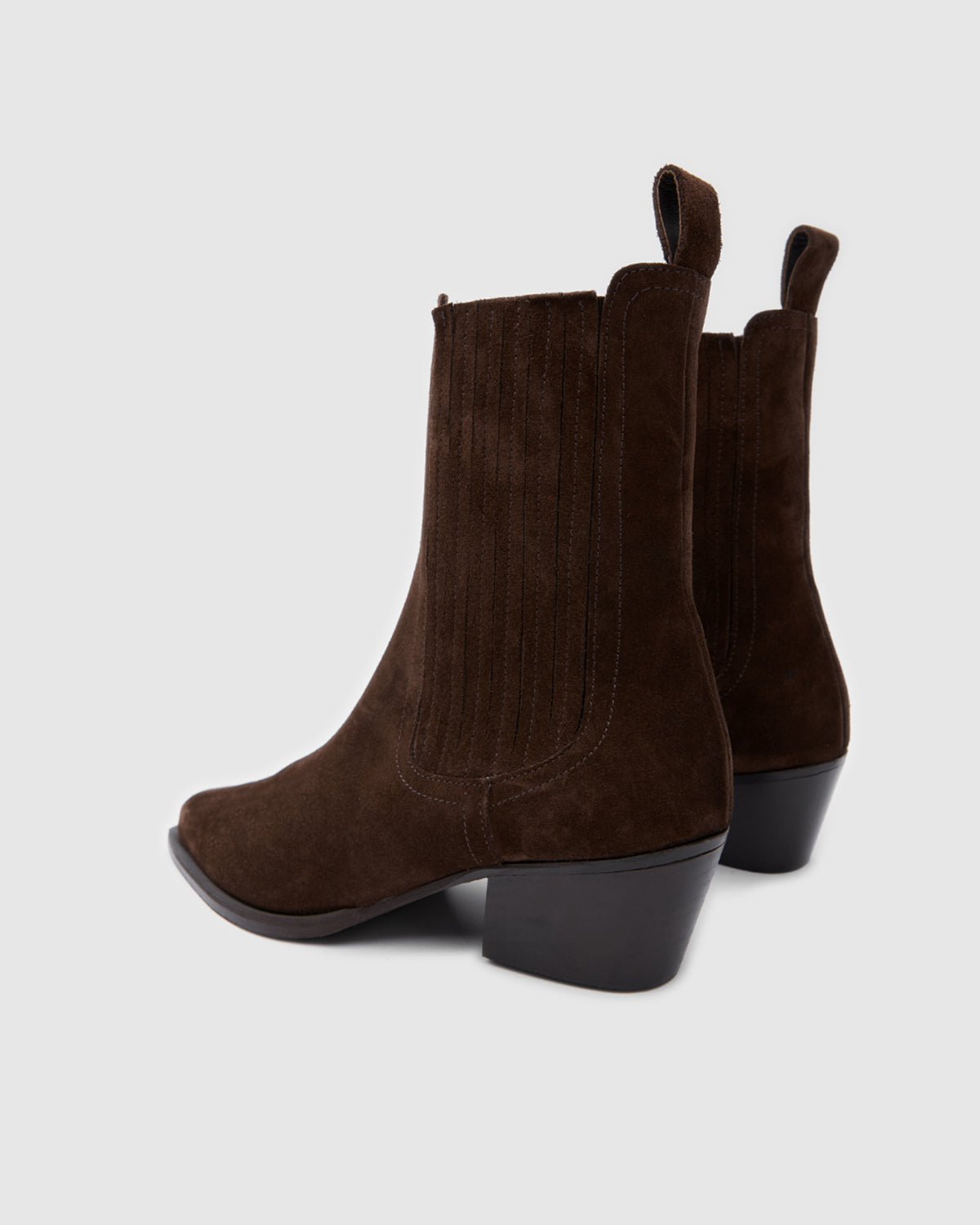 Siena Western Low Bitter Brown Suede