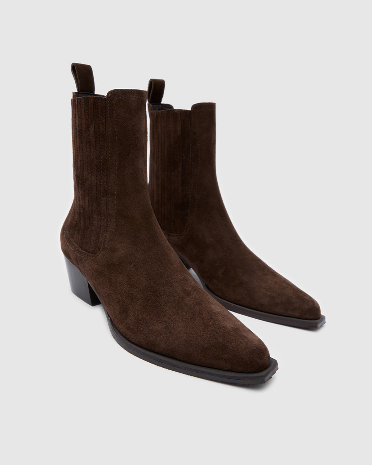 Siena Western Low Bitter Brown Suede