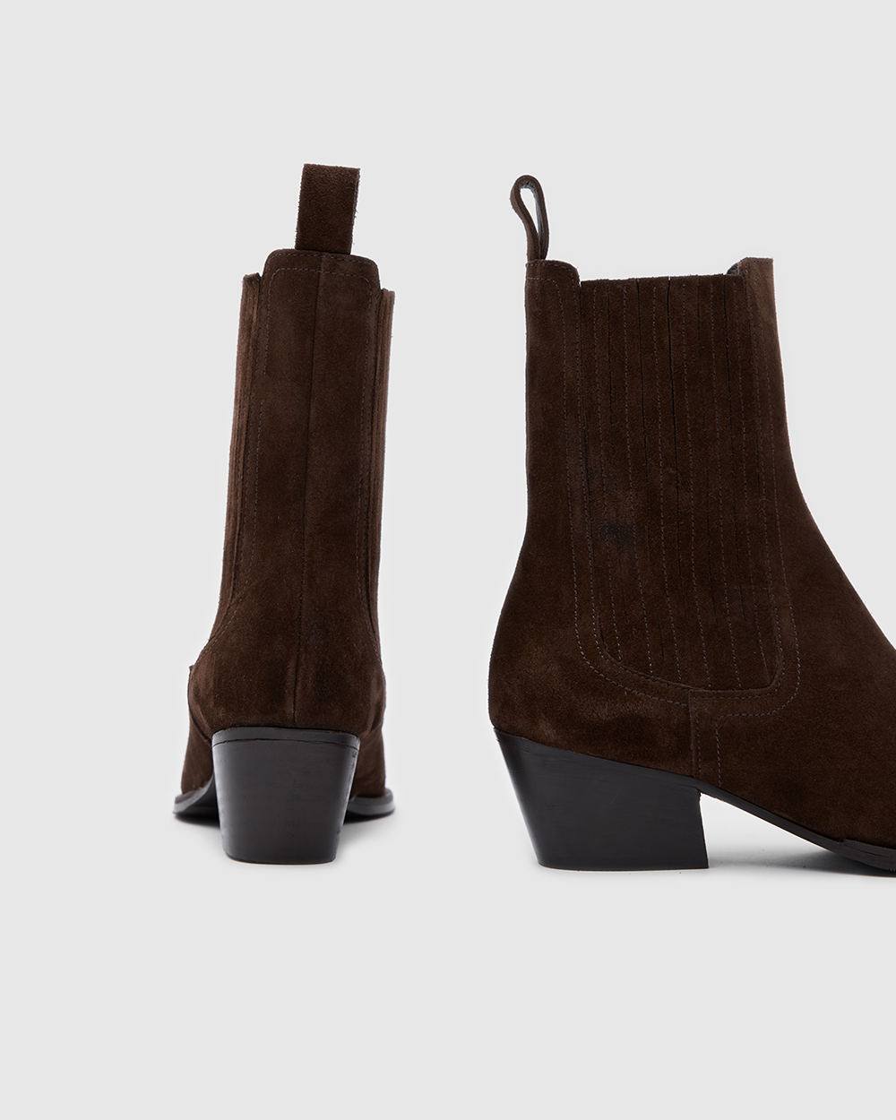 Siena Western Low Bitter Brown Suede