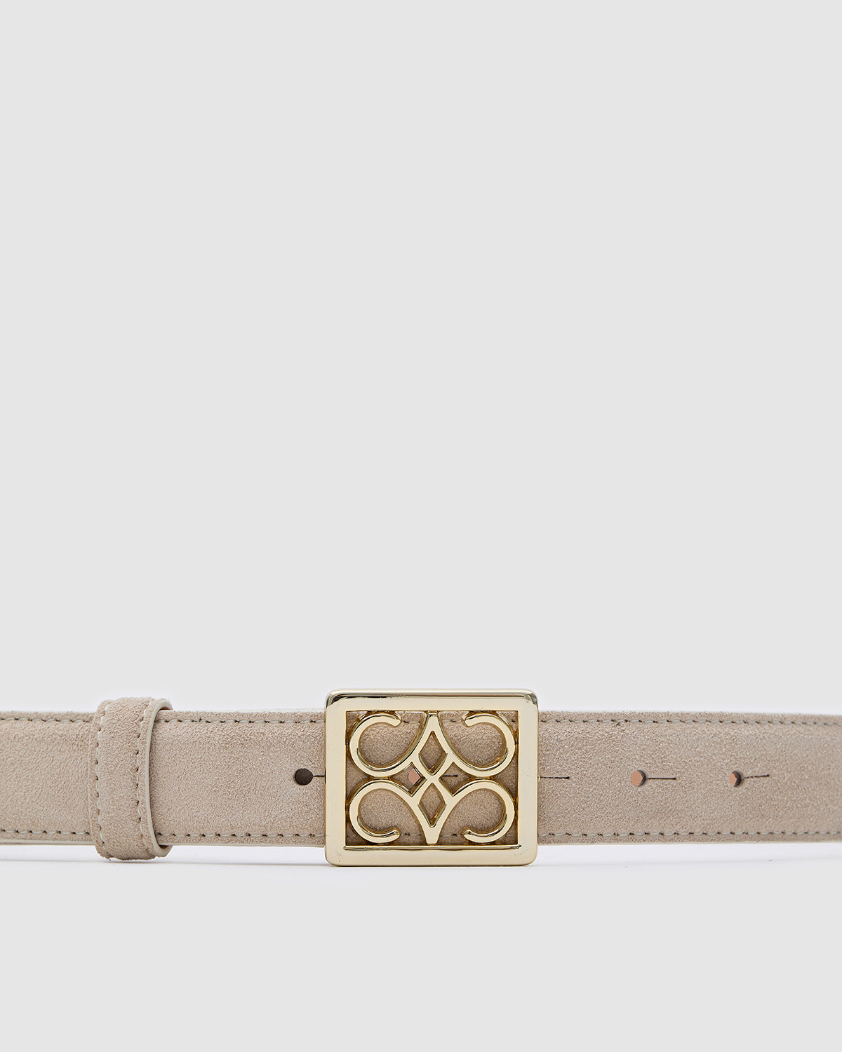 Belt Beige Suede