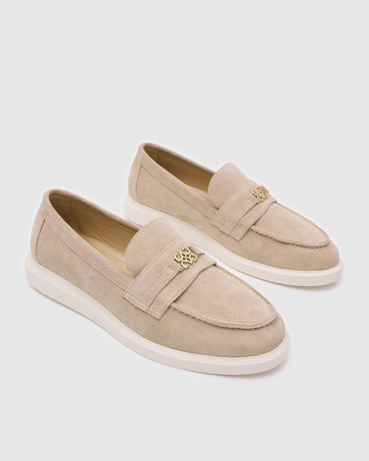 Lia Loafers Beige Suede