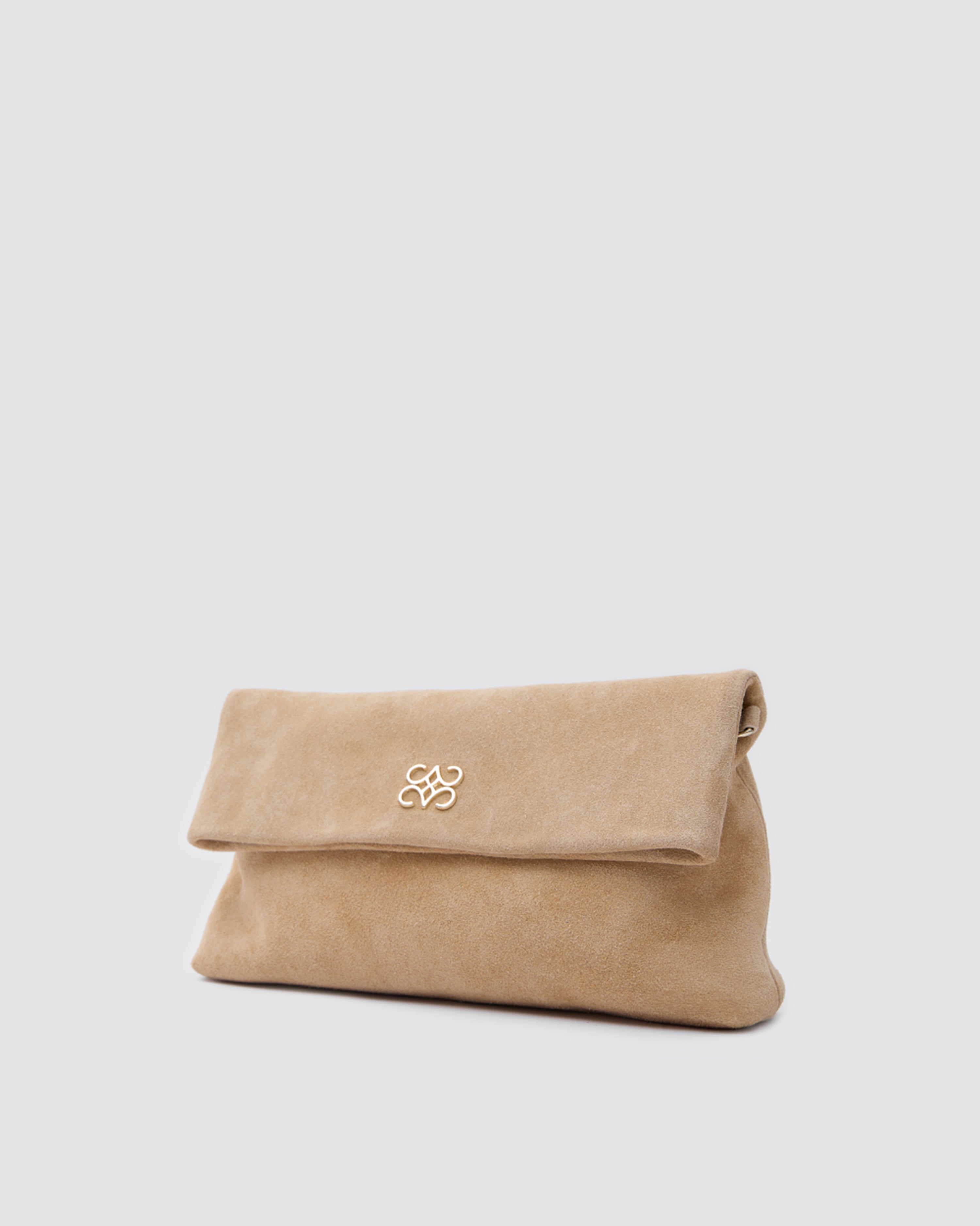 Ira Clutch Biscuit Suede (Pre-Order)
