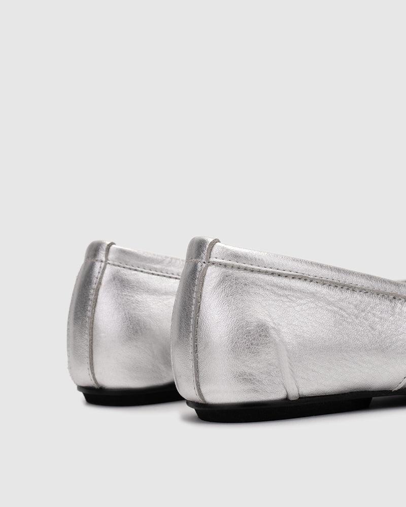 Tabi Ballet Flats Silver