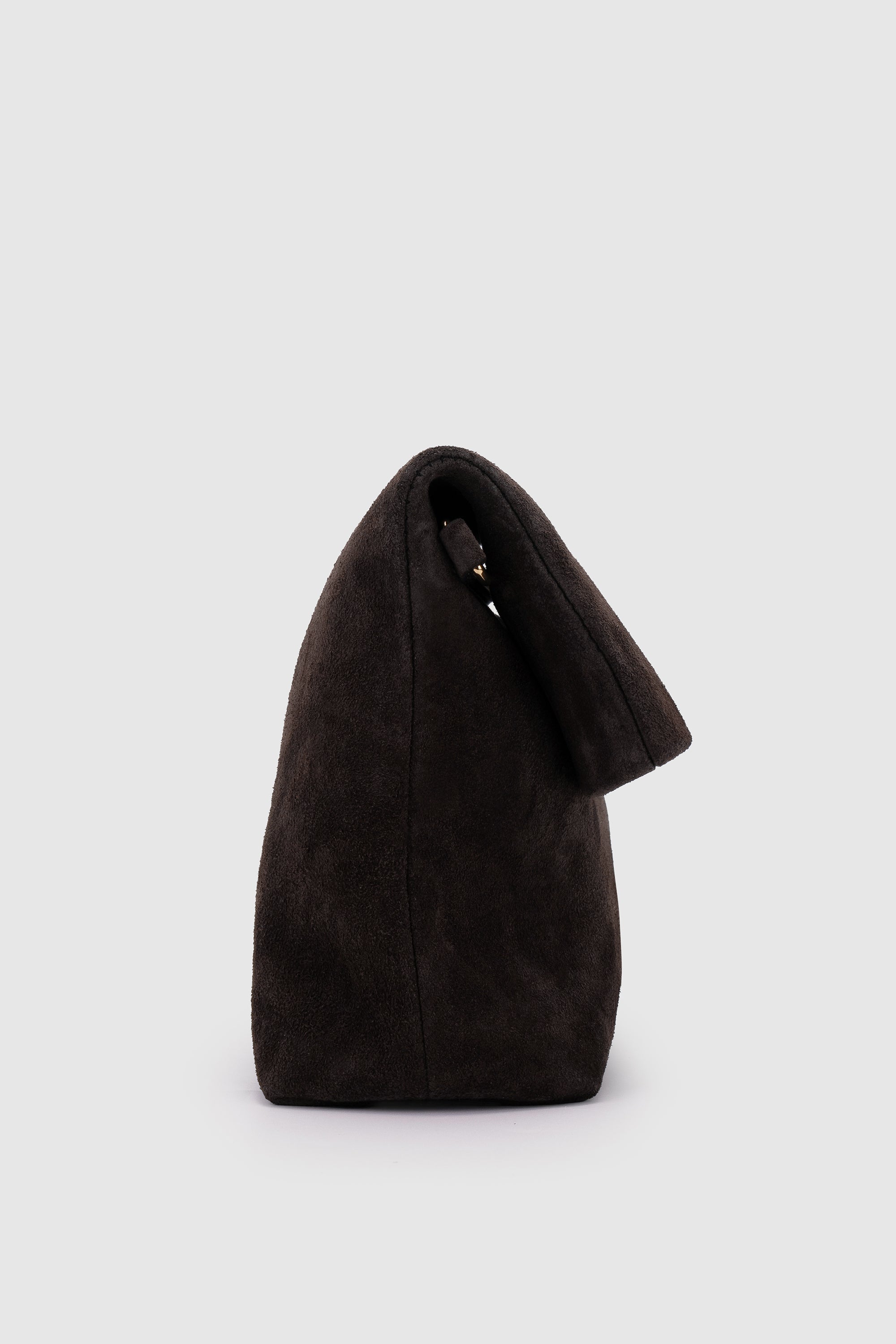 IRA CLUTCH ESPRESSO SUEDE
