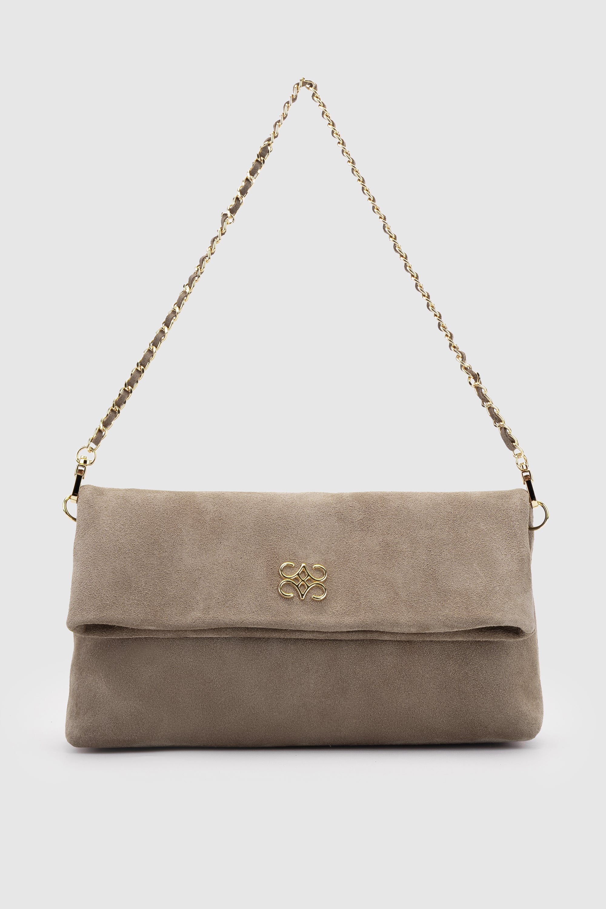 IRA CLUTCH SAND SUEDE