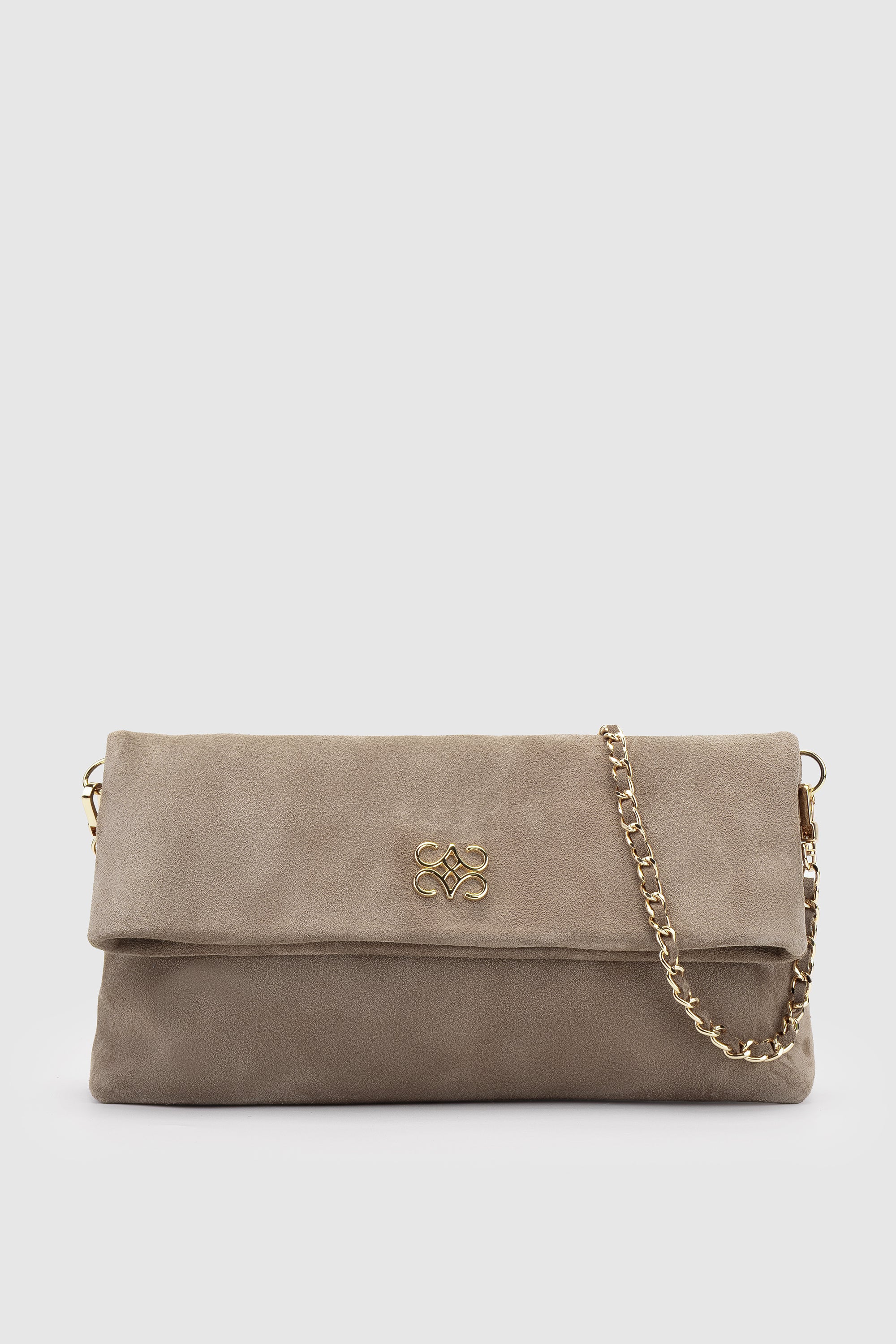 IRA CLUTCH SAND SUEDE