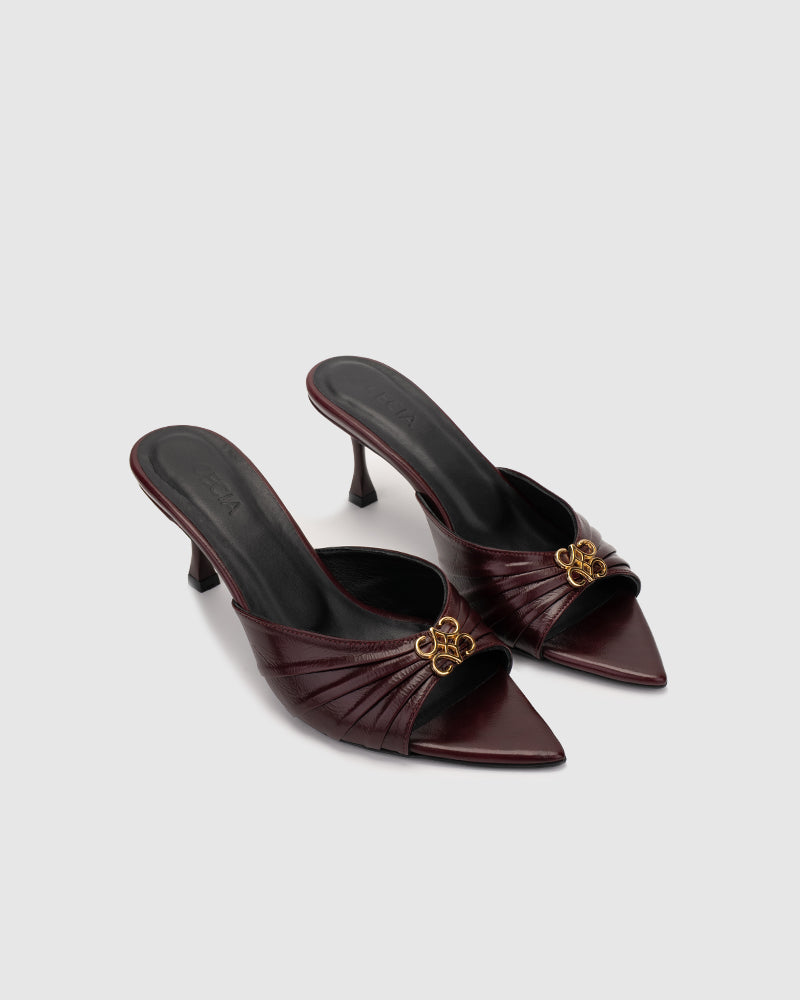 Mona Heels Burgundy