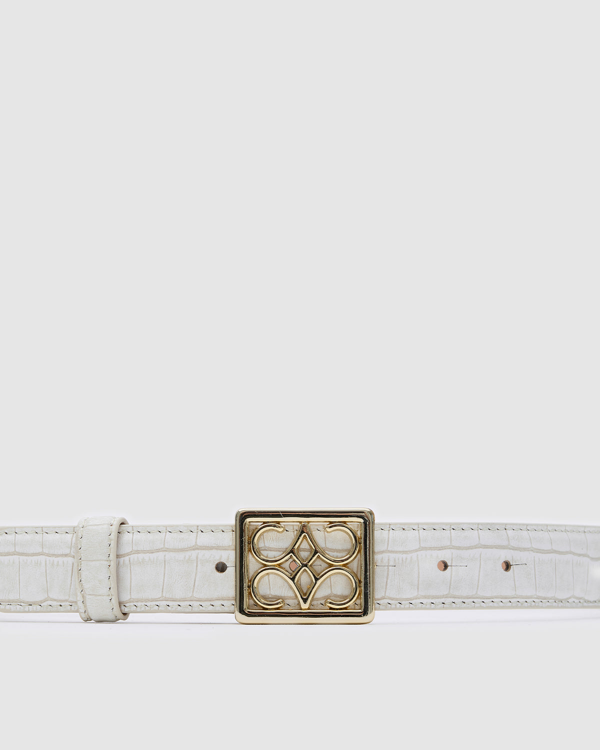 Belt Beige Croc