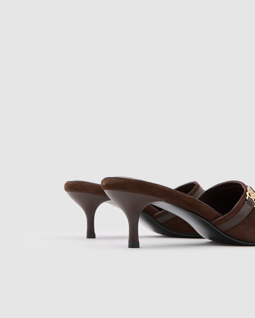 Isla Kitten Heels Bitter Brown Suede