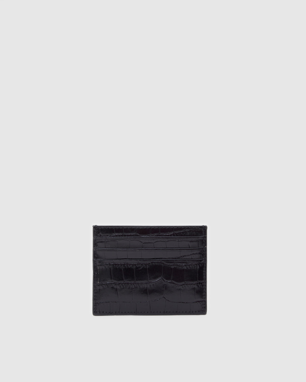Cardholder Black Croc
