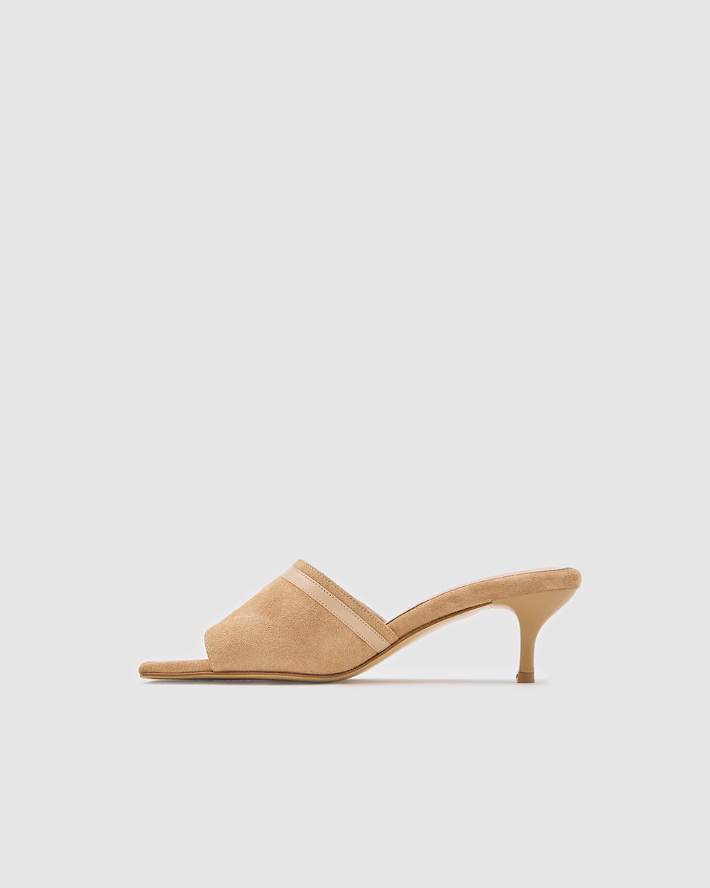 Isla Kitten Heels Beige Suede